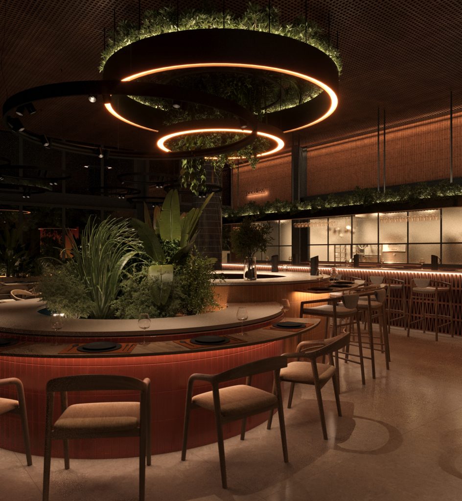 Ground floor interior nightview 1